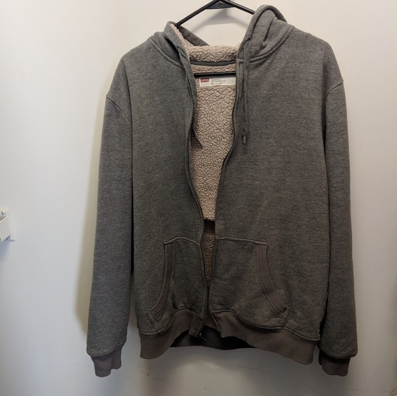 levis sherpa hoodie